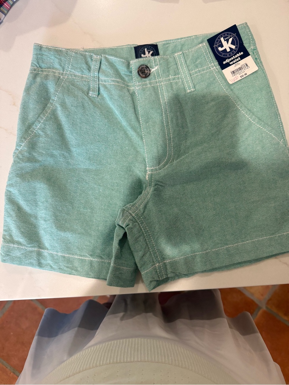 NWT J. Khaki Mint Green Boy's Casual Shorts size 8